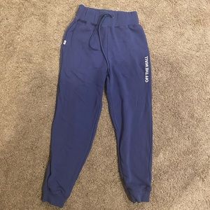 Brand new, blue Vans sweatpants